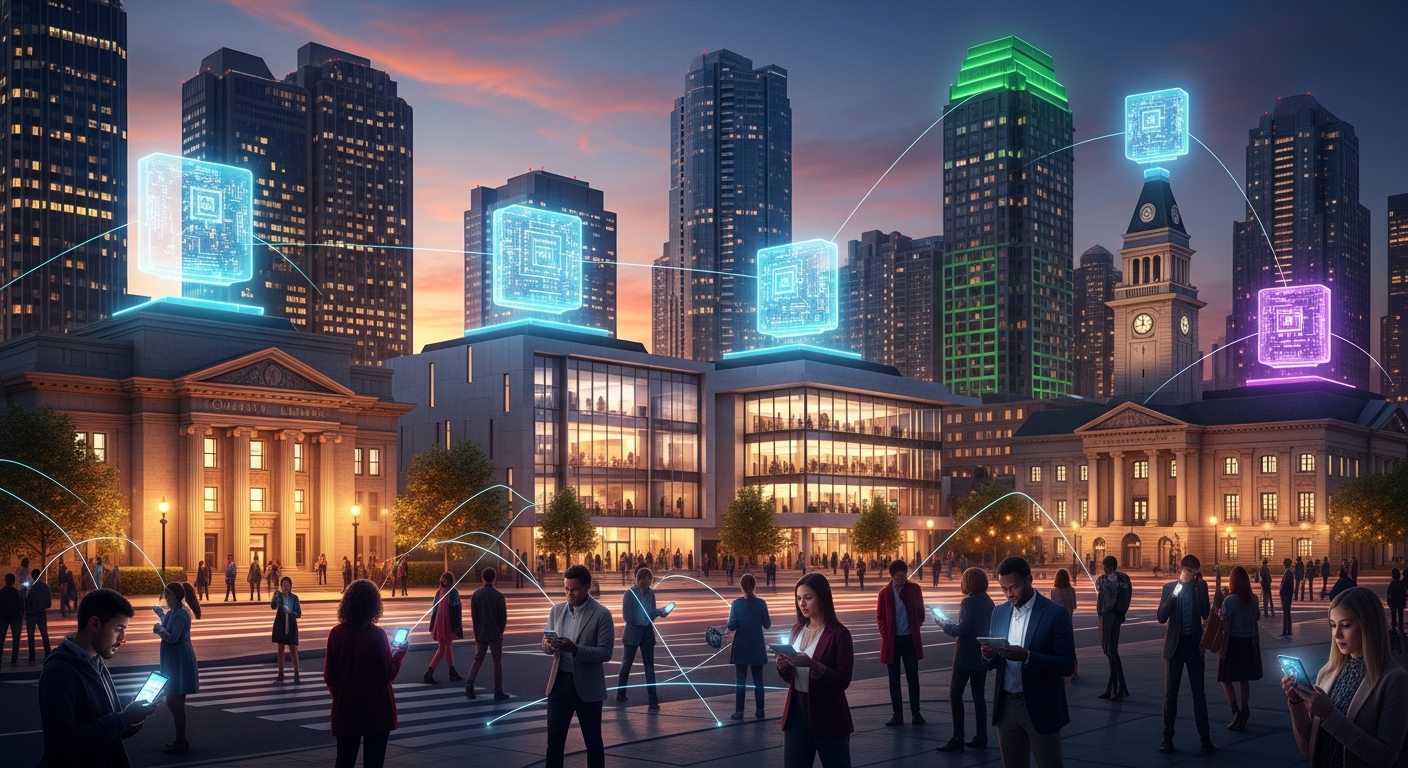 Community buildings with compute nodes powering a neighborhood network