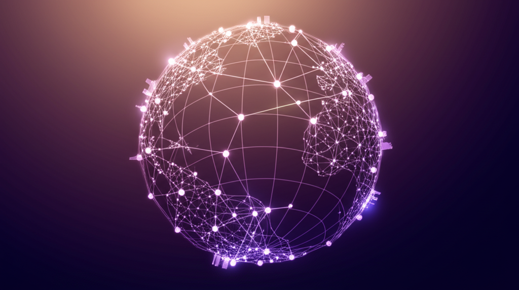 Global network of interconnected community nodes