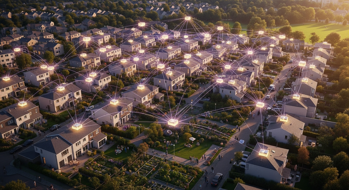 A community where every home contributes to a shared compute network